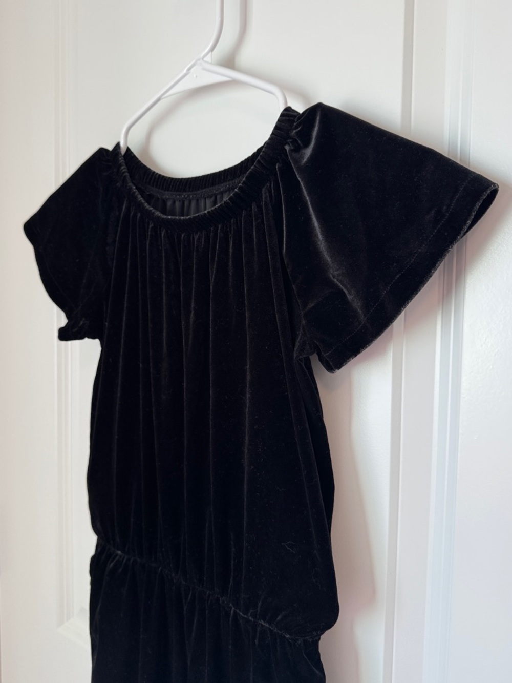 GAP Kids Girls Small Black Velvet Romper
